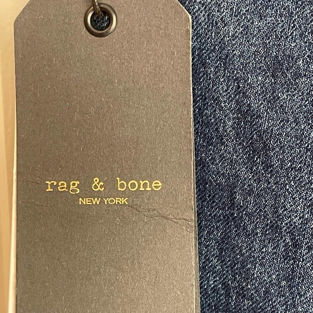 Rag & Bone High Rise Ankle Skinny Dark Stone Jeans Size 25 NWT - Picture 10 of 12